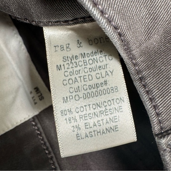 rag & bone Men’s Size 32 Dark Grey Jeans - Picture 6 of 6